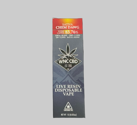 WNC-CBD — THCa Live Resin Disposable Vape, 1 Gram