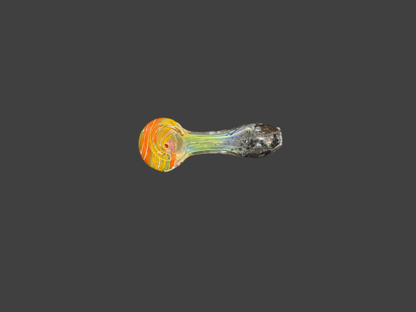 Orange, Yellow Glass Hand Pipe