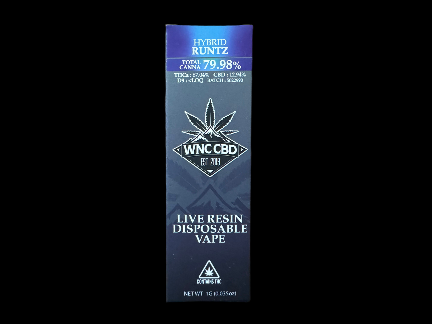 WNC-CBD — THCa Live Resin Disposable Vape, 1 Gram