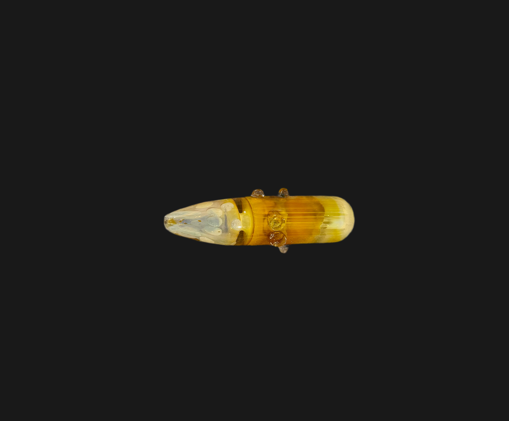 Small Sand Colored Glass Hand Pipe