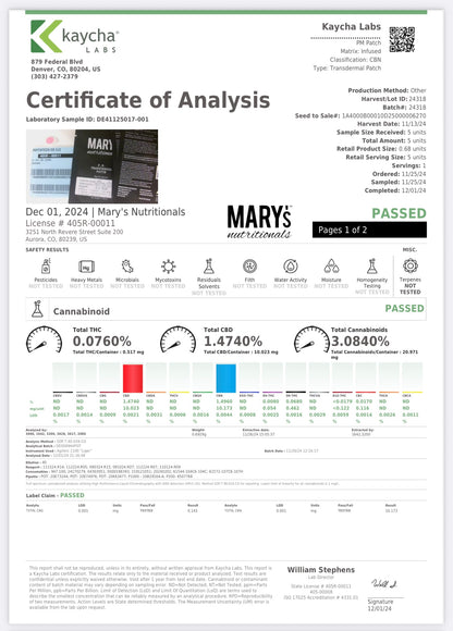 Mary's Methods: P.M. Transdermal Patch Multi-Pack