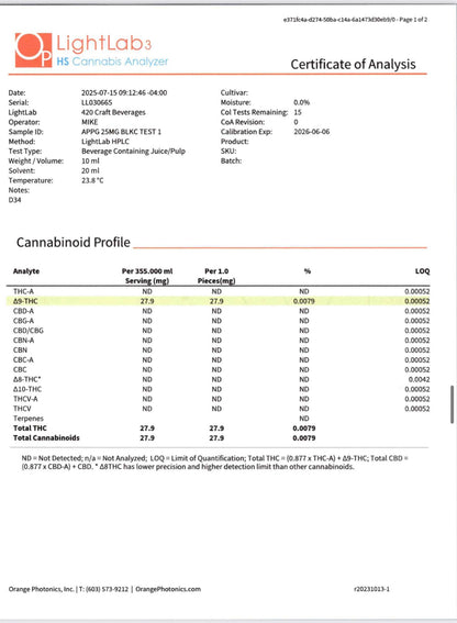 App Girls Cannabis- Black Cherry Soda