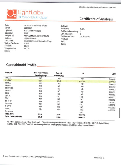 App Girls Cannabis- Black Cherry Soda