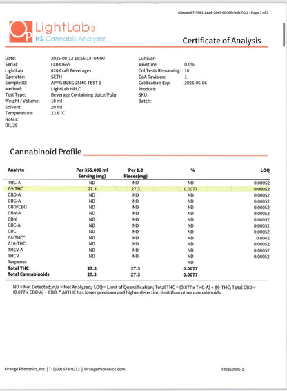 App Girls Cannabis- Black Cherry Soda
