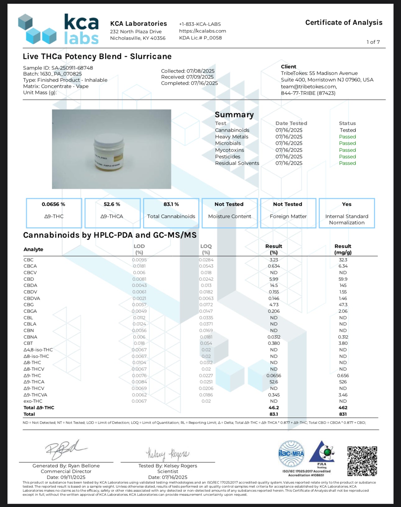 TribeTokes- THCa Live Resin Full Spectrum Vape Cartridges, 1.0 Gram