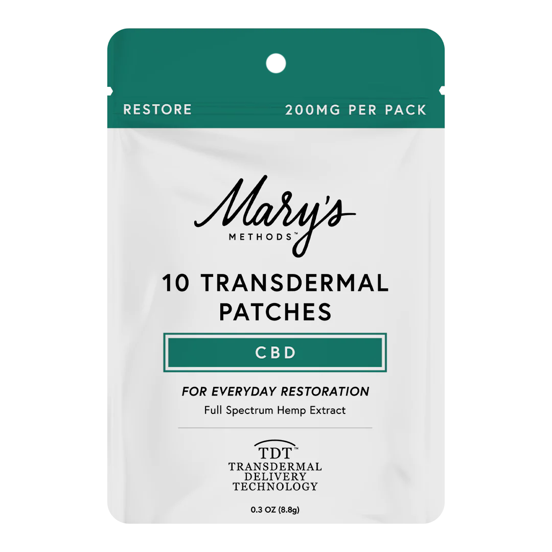 Mary's Methods: Restore (CBD) Transdermal Patch Multi-Pack (Coming soon…)