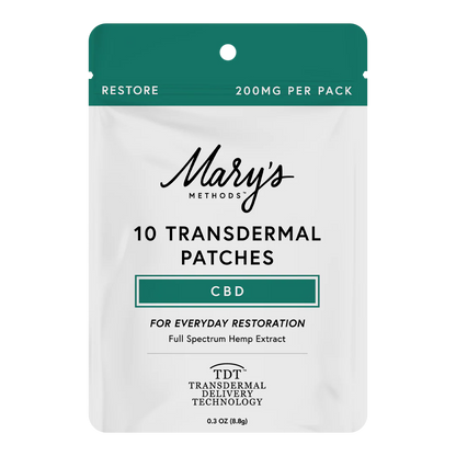 Mary's Methods: Restore (CBD) Transdermal Patch Multi-Pack