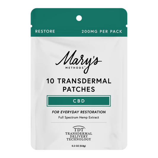 Mary's Methods: Restore (CBD) Transdermal Patch Multi-Pack (Coming soon…)