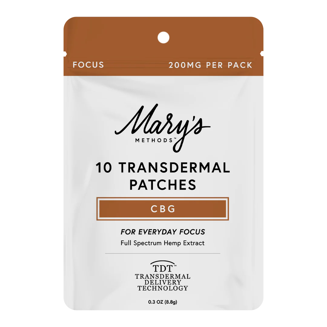 Mary's Methods: Focus (CBG) Transdermal Patch Multi-Packs (Coming soon…)