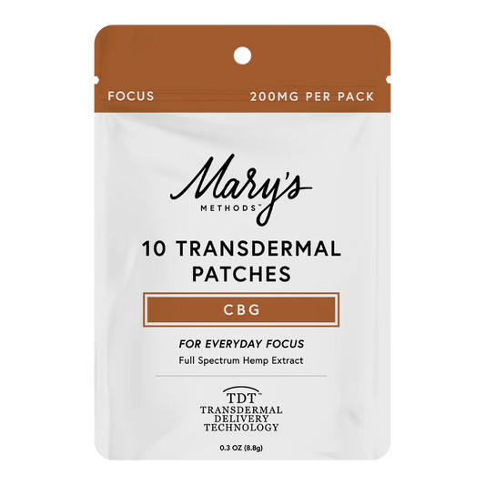 Mary's Methods: Focus (CBG) Transdermal Patch Multi-Packs (Coming soon…)