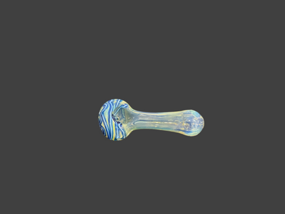 Blue Sand Glass Hand Pipe