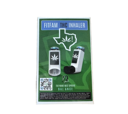 FitFam THC Inhaler (150 Sprays) [0.2865% Delta-9 THC- <0.3% Delta-9 THC]