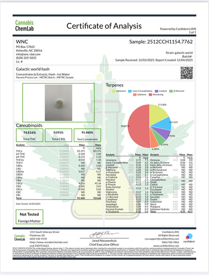 THCa Bubble Hash – Premium Solventless Cannabis Concentrate