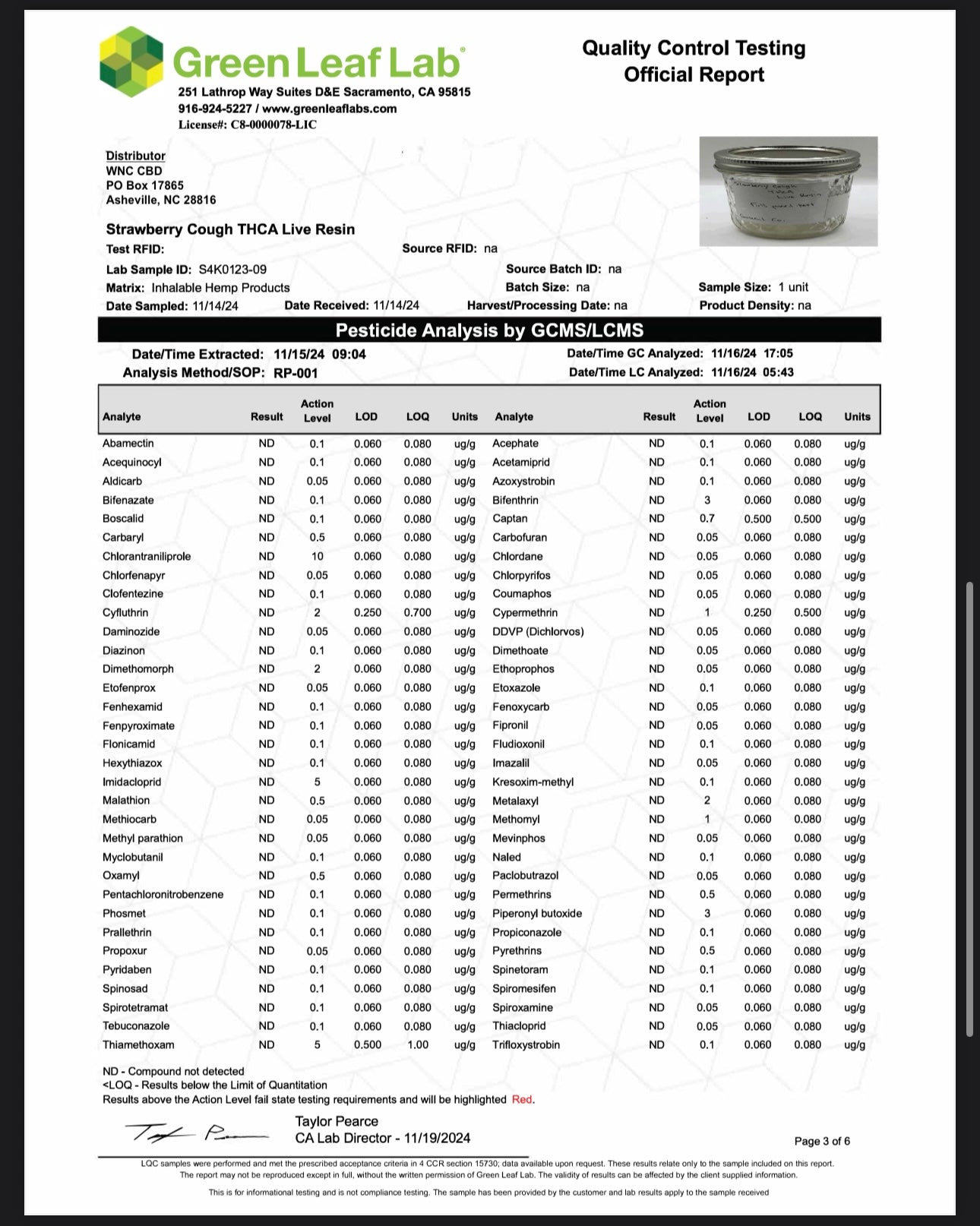 WNC-CBD — THCa Live Resin Disposable Vape, 1 Gram