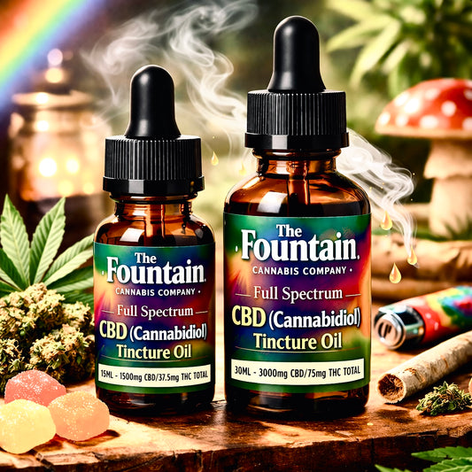 TFCC- Full Spectrum 40:1 Cannabidiol (CBD) Dominant Tincture Oil (Cherry flavored): 100mg CBD/2.5mg THC per ML— 15ML & 30ML Bottles