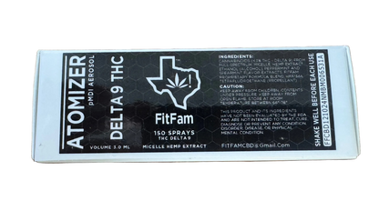 FitFam THC Inhaler (150 Sprays) [0.2865% Delta-9 THC- <0.3% Delta-9 THC]