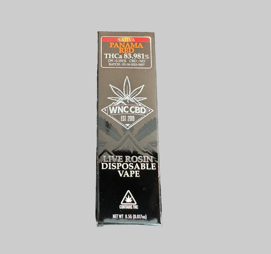 WNC-CBD- Live Rosin Disposable Vape, 0.5 Grams