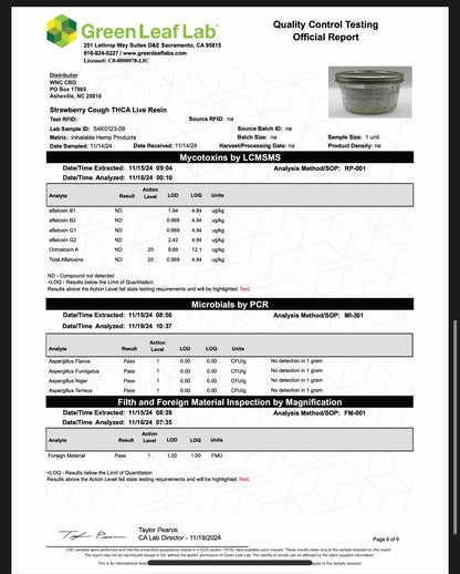 WNC-CBD — THCa Live Resin Disposable Vape, 1 Gram