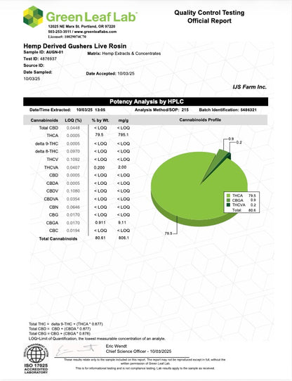Piur Select- Type 1 High THCa Live Rosin Vape Cart (Coming soon...)