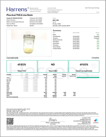 TFCC- THCa Live Resin Disposable Vapes, 1 Gram