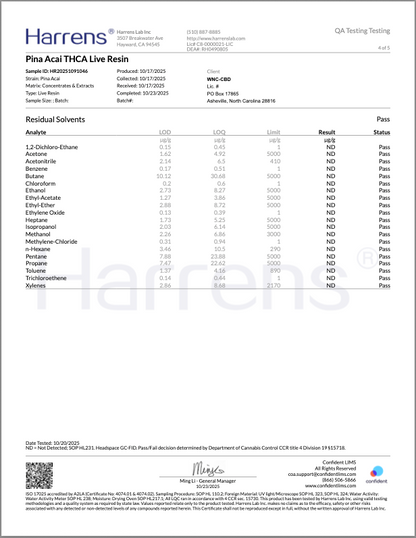 TFCC- THCa Live Resin Disposable Vapes, 1 Gram